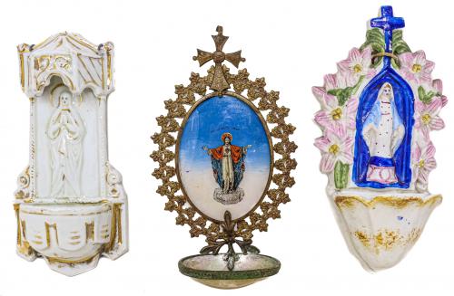 TRES BENDITERAS DE FINALES S.XIX - PPS. S.XX