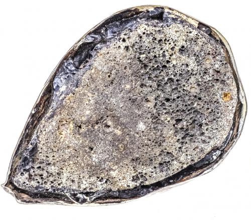 PIEDRA PÓMEZ CON SOPORTE EN PLATA S.XIX
