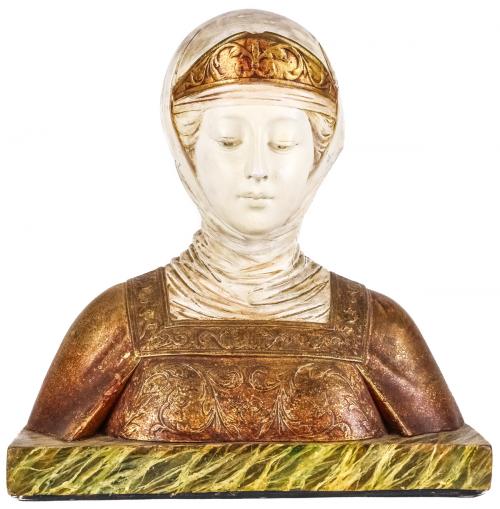 BUSTO EN ESTUCO DEL PRIMER TERCIO DEL S.XX