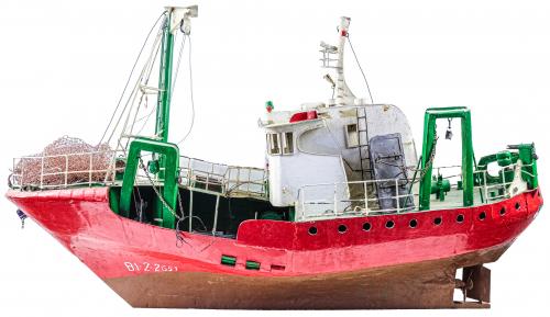 MAQUETA DE BARCO PESQUERO