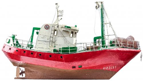 MAQUETA DE BARCO PESQUERO
