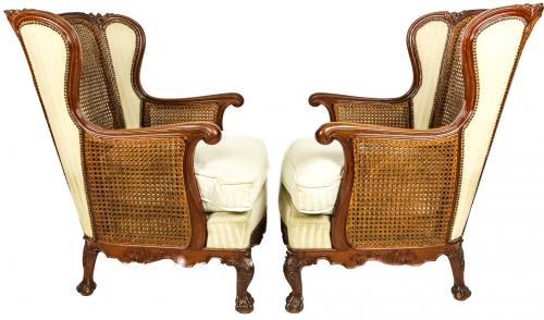 PAREJA DE SILLONES DE MEDIADOS DEL S.XX