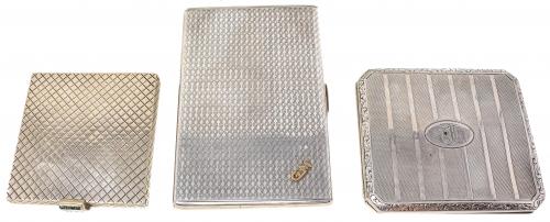 TRES PITILLERAS DE PLATA