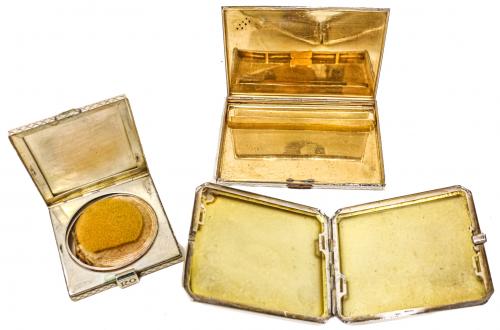 TRES PITILLERAS DE PLATA