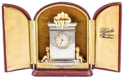 PEQUEÑO RELOJ DE SOBREMESA "CONTY" SEGUNDO CUARTO DEL S.XX