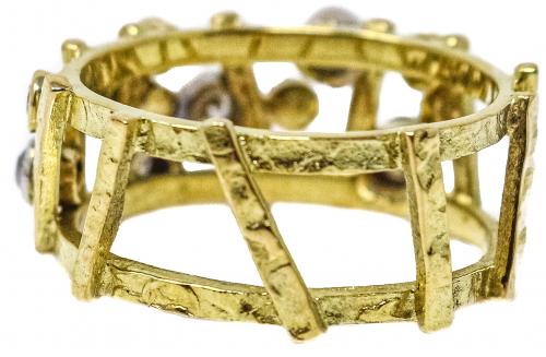 ANILLO DE DISEÑO CON BRILLANTES