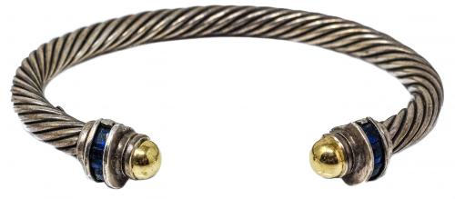 PULSERA ESCLAVA DE PLATA Y ORO