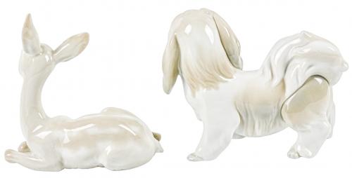 DOS FIGURAS EN PORCELANA DEL ÚLTIMO TERCIO S.XX