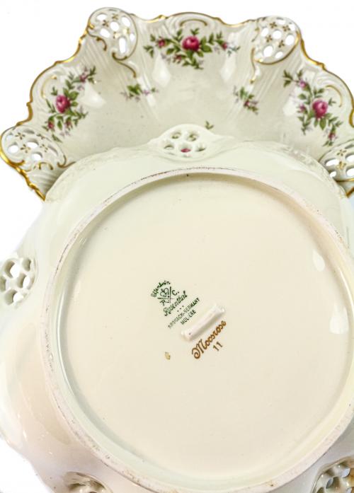 PAREJA DE CENTROS EN PORCELANA ROSENTHAL MEDIADOS DEL S.XX