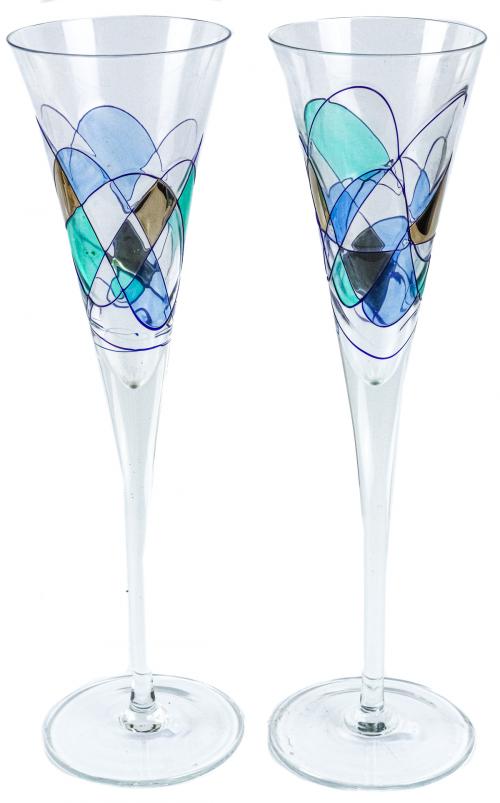 PAREJA DE COPAS DE CAVA DE DISEÑO