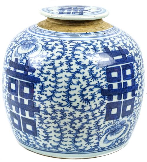 TIBOR EN PORCELANA CHINA DEL PRIMER TERCIO DEL S.XX
