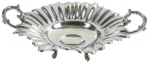 CENTRO DE MESA EN PLATA DE LA SEGUNDA MITAD DEL S.XX