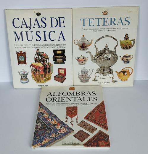 TRES LIBROS SOBRE ANTIGÜEDADES Y COLECCIONISMO