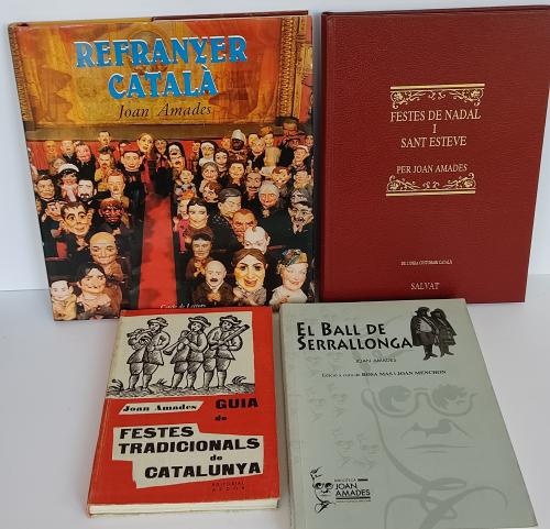 CUATRO LIBROS DE JOAN AMADES