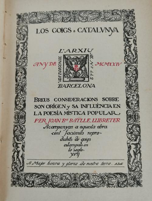 LOS GOIGS DE CATALUNYA.
