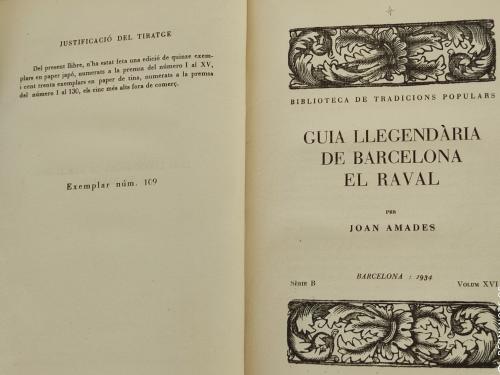 GUÍA LLEGENDARIA DE BARCELONA:  EL RAVAL.