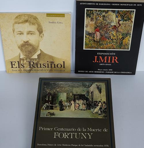 3 LIBROS / CATÁLOGOS SOBRE ARTISTAS CATALANES