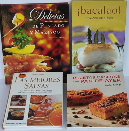 CUATRO LIBROS DE COCINA