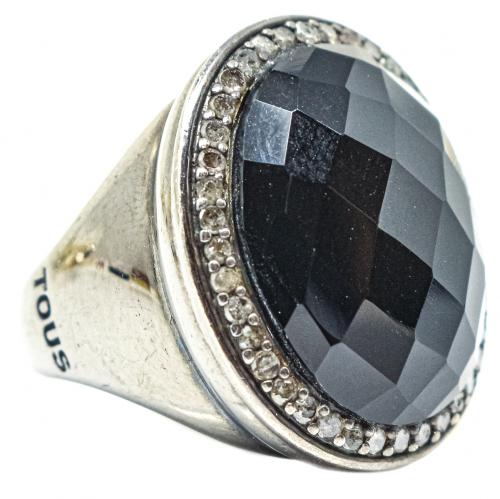 ANILLO TOUS CON ÓNIX Y DIAMANTES