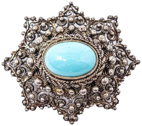 BROCHE PORTUGUÉS CON TURQUENITA