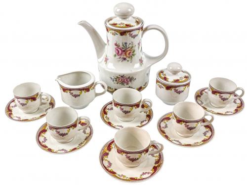 JUEGO DE CAFÉ DE LIMOGES PARA SEIS SERVICIOS