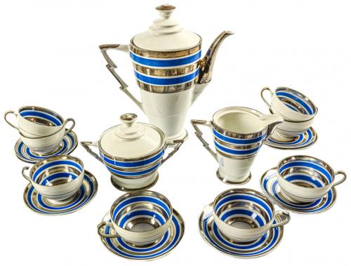 JUEGO DE CAFÉ ART DECO AÑOS 30