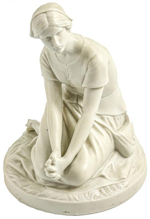 FIGURA EN PORCELANA "ROYAL COPENHAGUEN" DE LA SEGUNDA MITAD