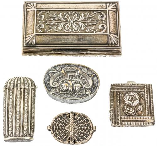 MISTERA Y CUATRO CAJITAS PLATA