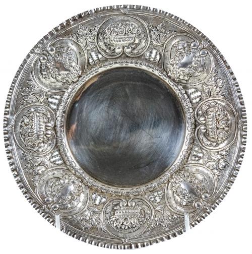 CENTRO DE MESA EN PLATA DEL PRIMER TERCIO DEL S.XX