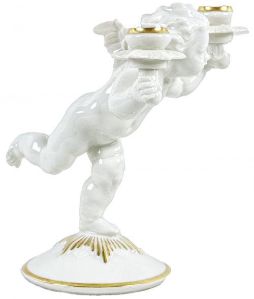 CANDELABRO EN PORCELANA DEL SEGUNDO CUARTO DEL S.XX