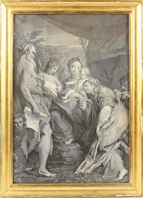GRABADO ENMARCADO DEL SIGLO XIX