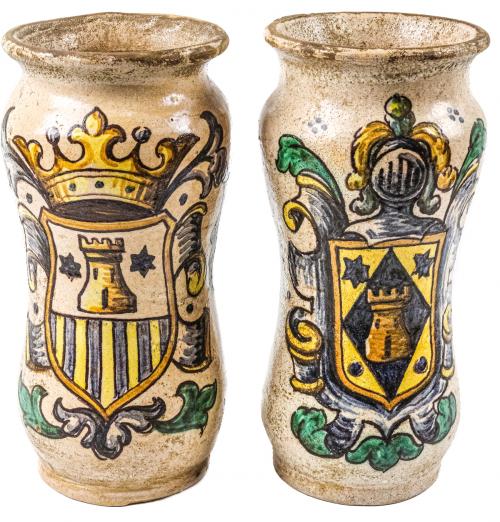 PAREJA DE TARROS DE FARMACIA DE TALAVERA DE LA REINA