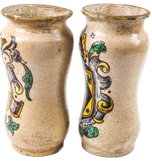 PAREJA DE TARROS DE FARMACIA DE TALAVERA DE LA REINA