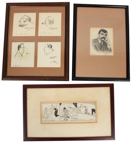 TRES DIBUJOS PARA ILUSTRACIÓN