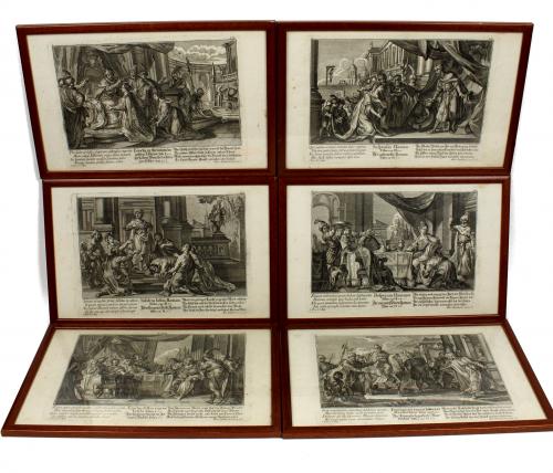 COLECCION DE SEIS GRABADOS ENMARCADOS