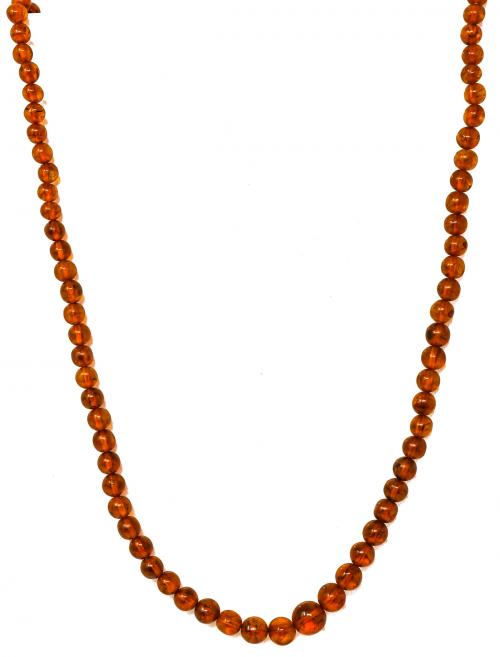 COLLAR DE ÁMBAR DE PPS. DEL S.XX