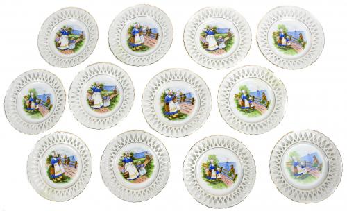 12 PLATOS CALADOS ORACIÓN ESTAMPADA