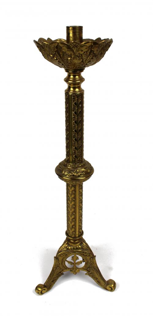 CANDELERO DE IGLESIA DEL S. XIX