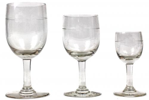 CONJUNTO DE COPAS EN CRISTAL