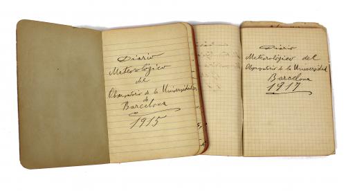 DIETARIO METEOROLÓGICO AÑOS 1915-1918.