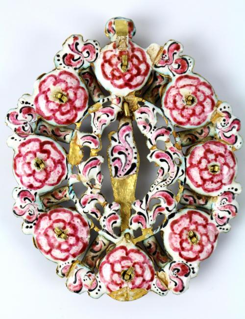 MEDALLA COLGANTE VIRGEN DEL PILAR CIRCA 1800