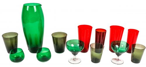 GRAN LOTE VARIADO EN CRISTAL AÑOS 60