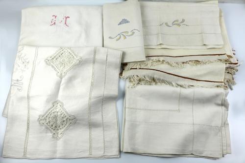 GRAN LOTE DE TOALLAS DE FLES. S.XIX-PPS.S.XX