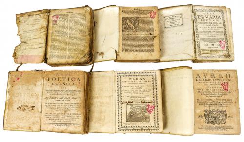 SEIS LIBROS DE LOS SIGLOS XVII Y XVIII