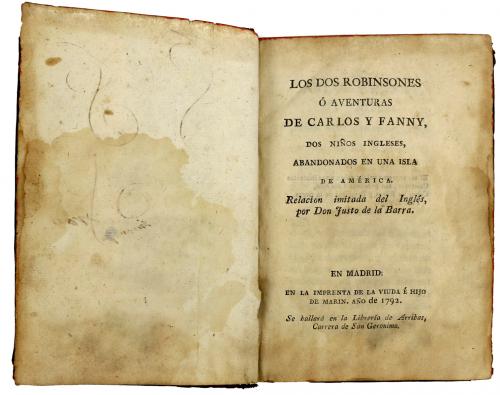 LOS DOS ROBINSONES Ó AVENTURAS DE CARLOS Y FANNY