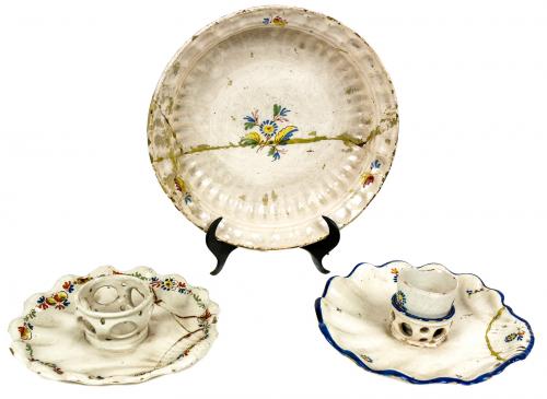 PLATO Y DOS MANCERINAS DE ALCORA