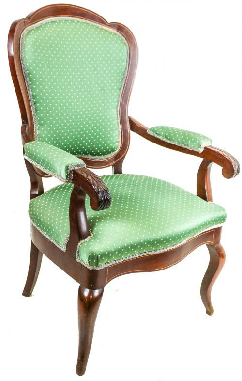 SILLÓN ISABELINO DEL ÚLTIMO TERCIO DE SIGLO XIX