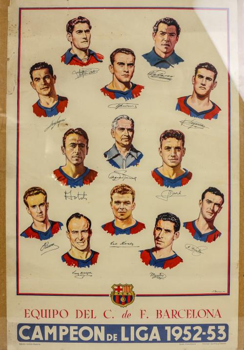CARTEL FUTBOL CLUB BARCELONA