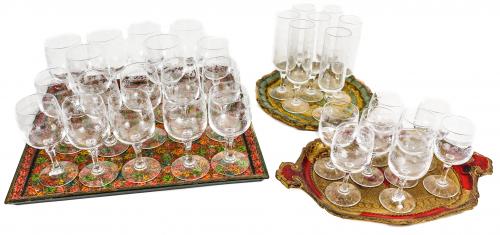 CONJUNTO DE COPAS EN CRISTAL