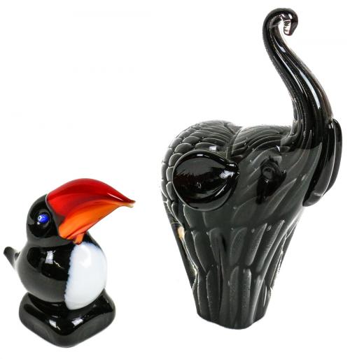 DOS FIGURAS EN CRISTAL DE MURANO